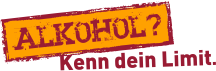 Bild: Slogan / Signet / Logo "Alkohol - Kenn dein Limit - der Bundeszentrale für gesundheitliche Aufklärung