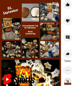 Bild des Glühwein-Checks: Vorschaubild zum Short YouTube Video des Glühwein-Checks als Bebilderung des Kokosnuss Beitrags